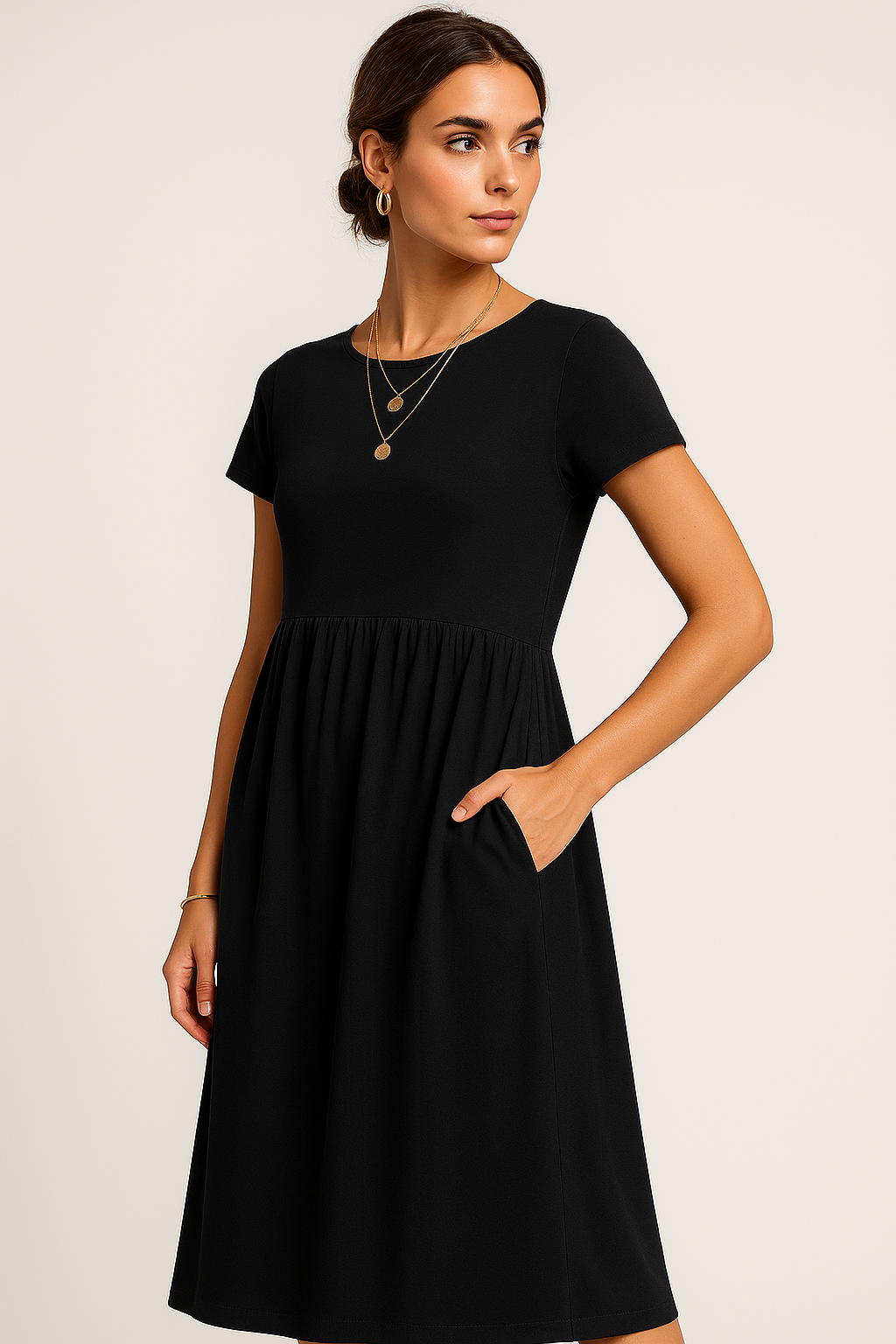 Alice Midi Dress – Casual and Timeless Elegance