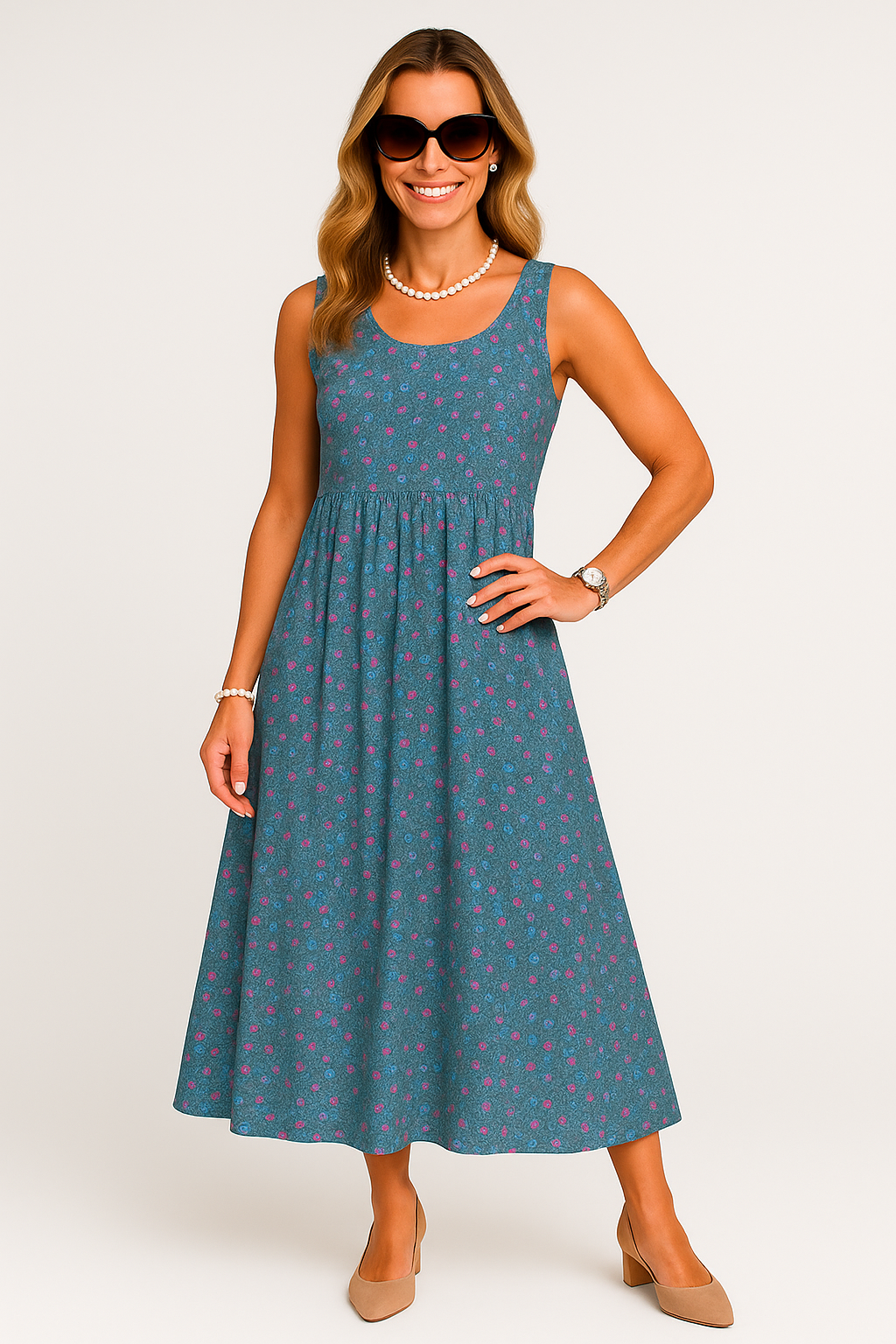 Flora Long Dress – Summer Floral Elegance