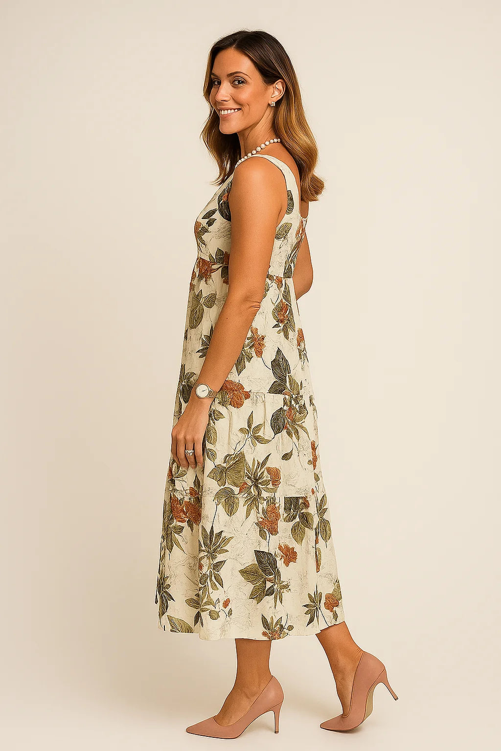 Flora Long Dress – Summer Floral Elegance