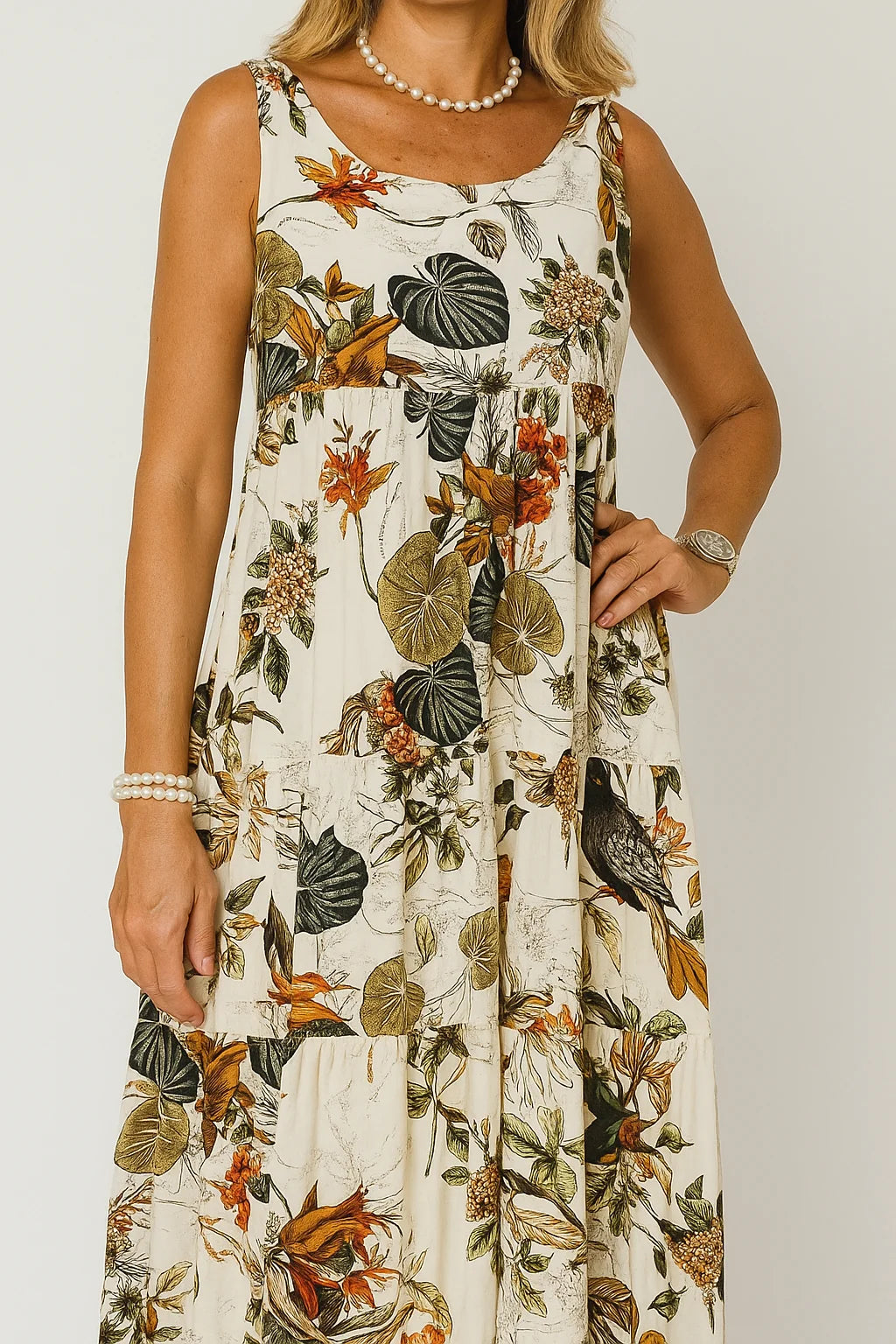 Flora Long Dress – Summer Floral Elegance