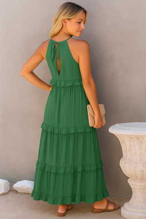 Rebeca Long Flowing Dress – Romantic Elegance with Ruffles