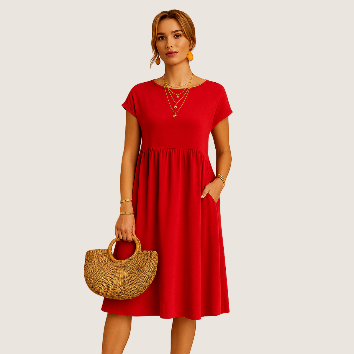 Alice Linen Mini Dress – Effortless Everyday Elegance