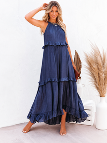 Rebeca Long Flowing Dress – Romantic Elegance with Ruffles