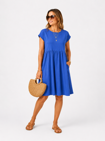 Alice Linen Mini Dress – Effortless Everyday Elegance