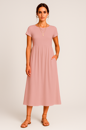Alice Midi Dress – Casual and Timeless Elegance