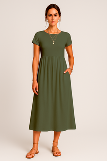 Alice Midi Dress – Casual and Timeless Elegance
