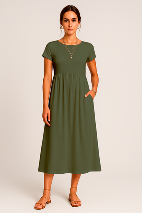 Alice Midi Dress – Casual and Timeless Elegance